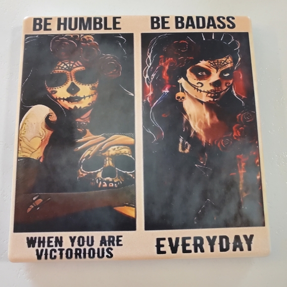 Be Strong, Be Brave 2 Pack Sandstone Coasters - Picture 3 of 9